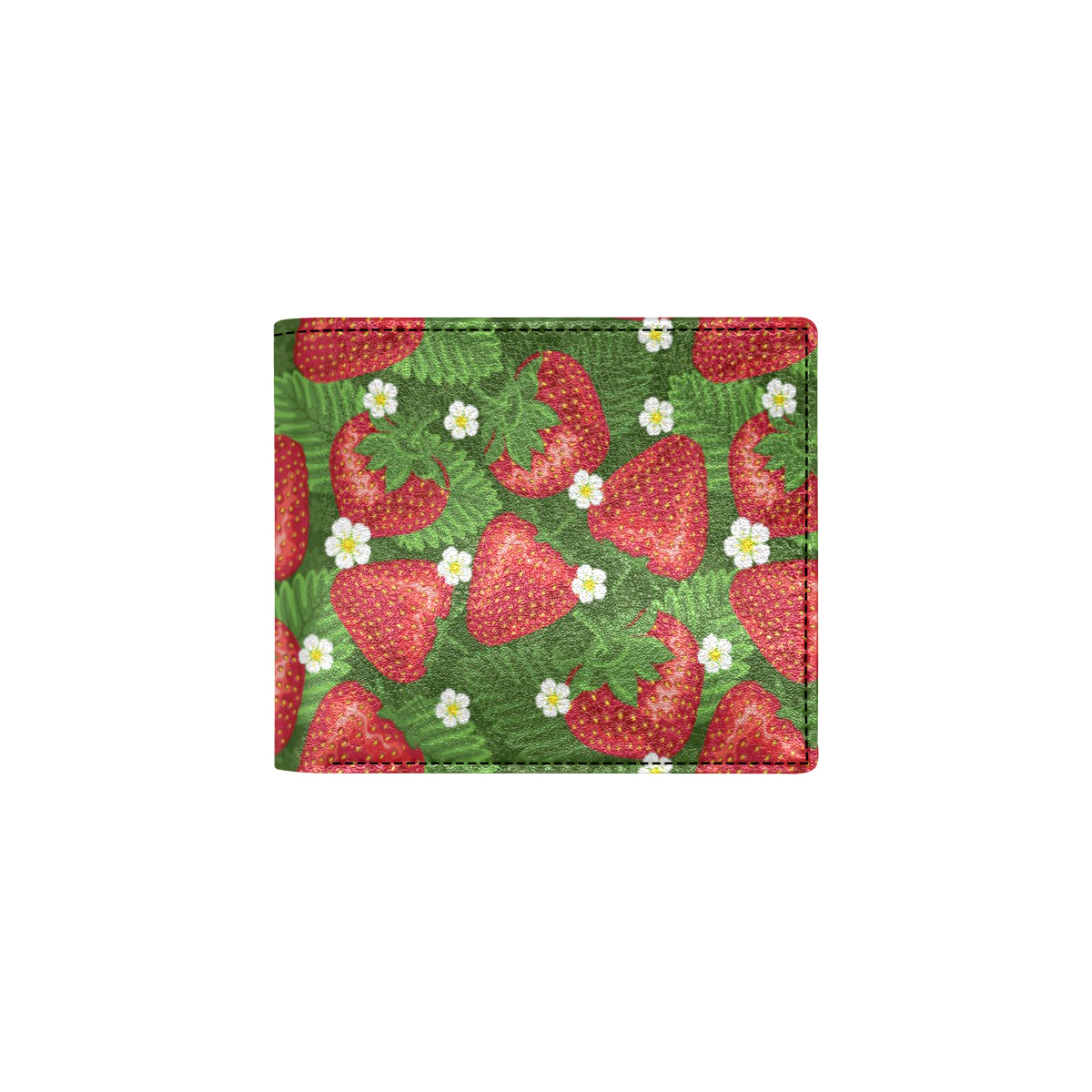 Strawberry Pattern Print Design SB05 Men's ID Card Wallet