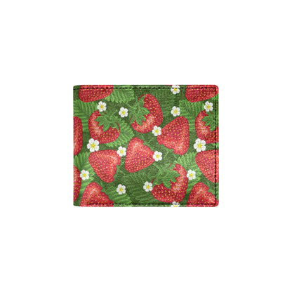 Strawberry Pattern Print Design SB05 Men's ID Card Wallet