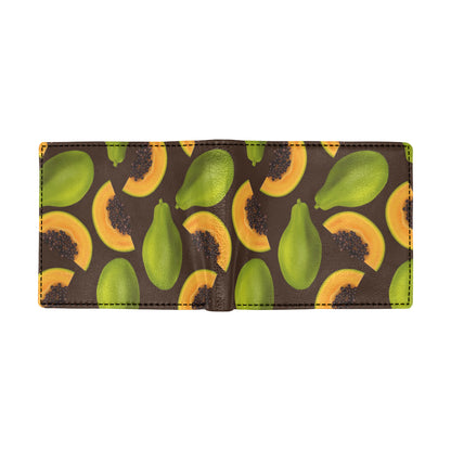 Papaya Pattern Print Design PP04 Men's ID Card Wallet