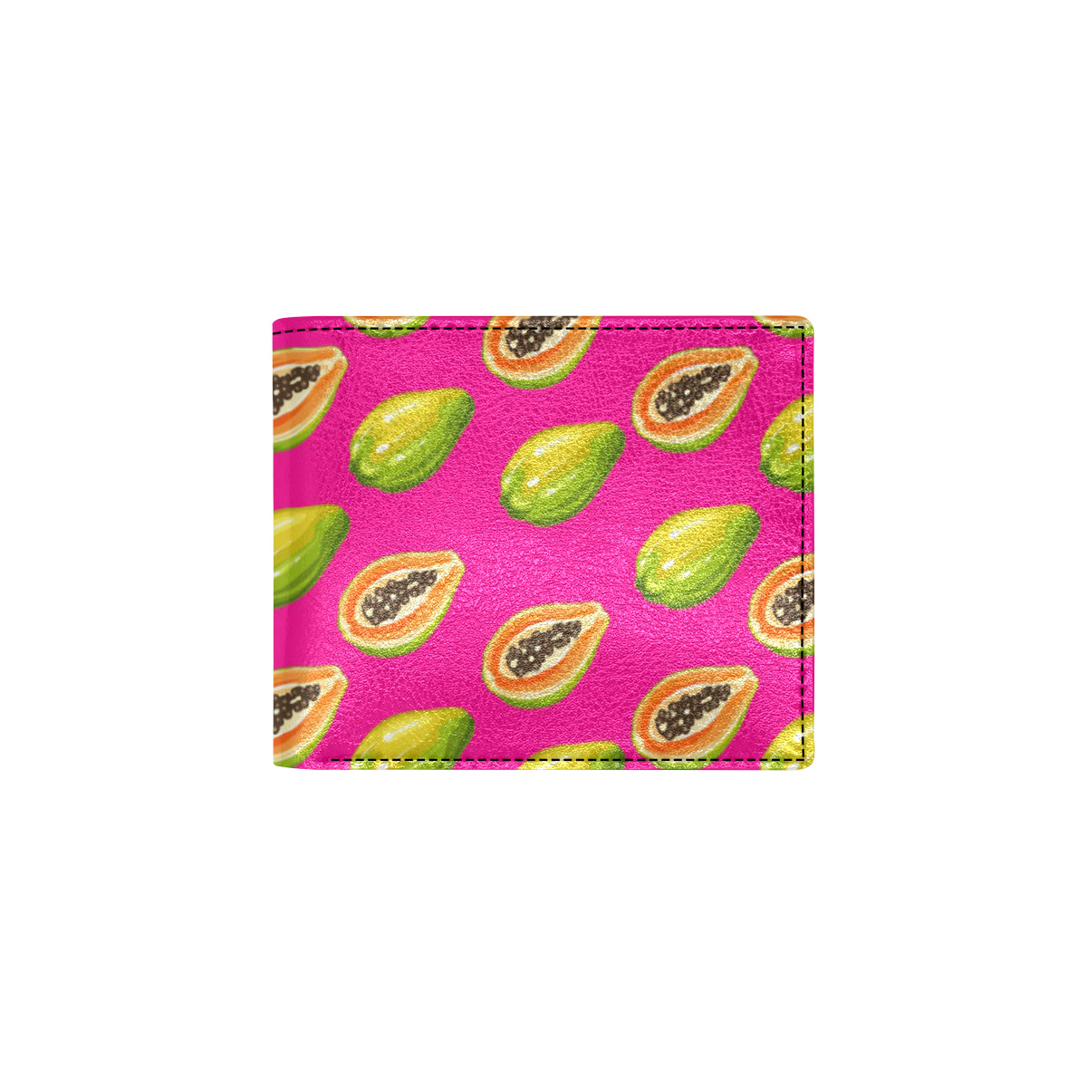 Papaya Pattern Print Design PP02 Men's ID Card Wallet