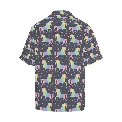 Rainbow Pattern Print Design A05 Men's Hawaiian Shirt
