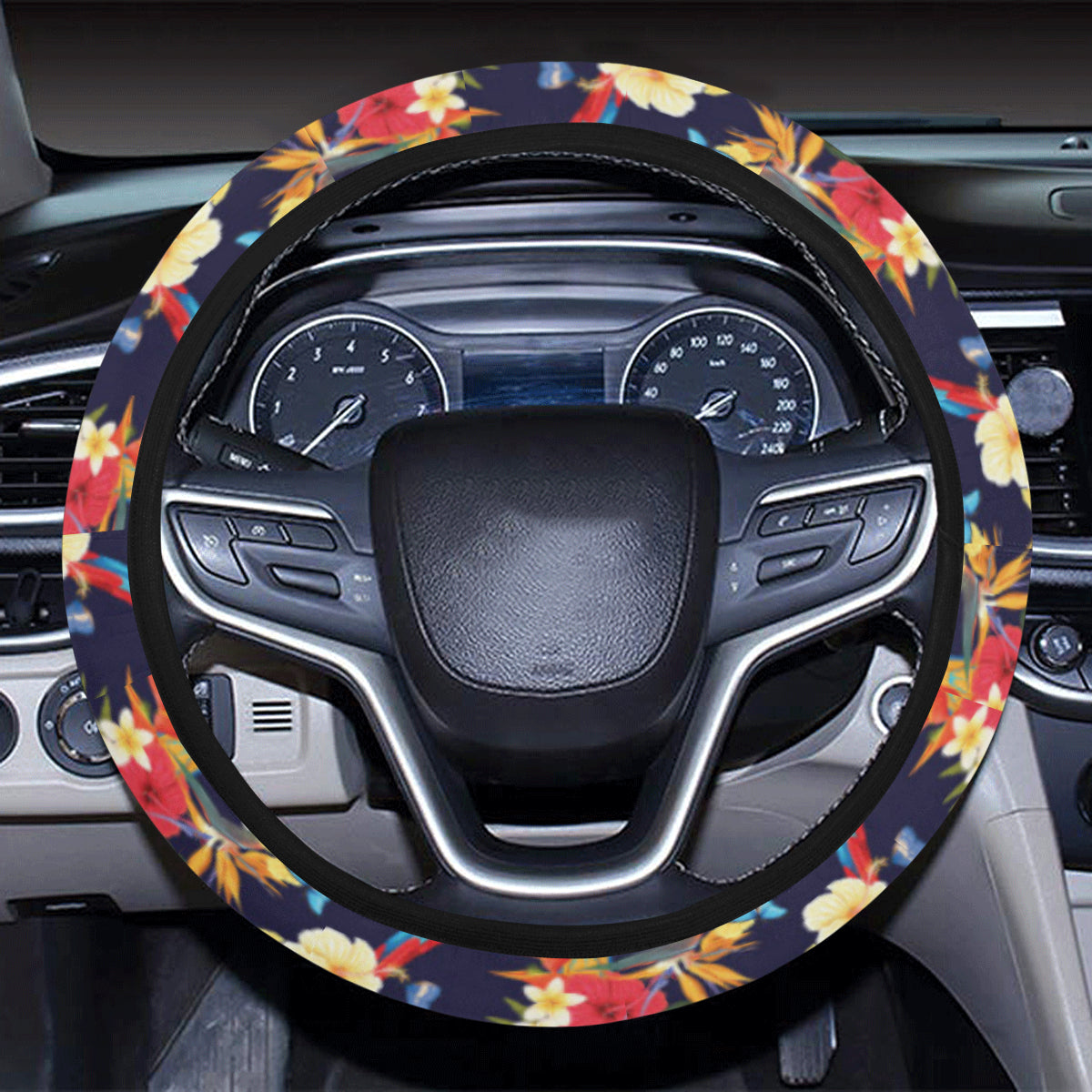 Parrot Themed Design Steering Wheel Cover with Elastic Edge