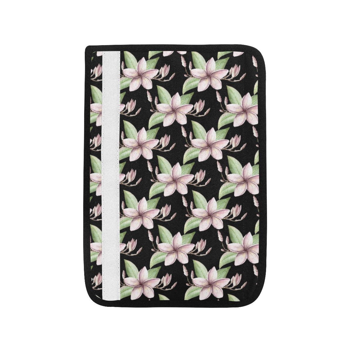 Plumeria Pattern Print Design PM02 Car Seat Belt Cover
