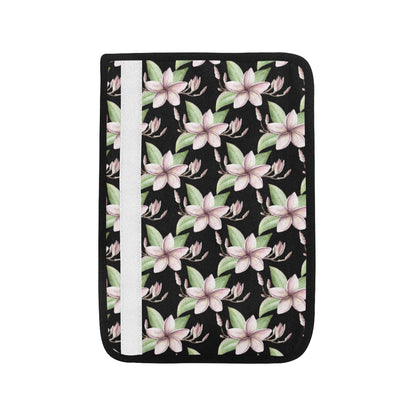Plumeria Pattern Print Design PM02 Car Seat Belt Cover