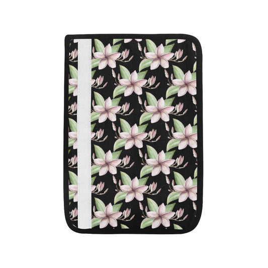Plumeria Pattern Print Design PM02 Car Seat Belt Cover