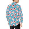 Cherry Blossom Pattern Print Design CB09 Men's Long Sleeve Shirt