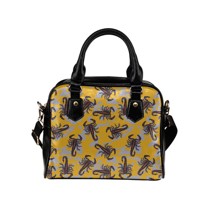 Scorpion Pattern Print Design 01 Shoulder Handbag