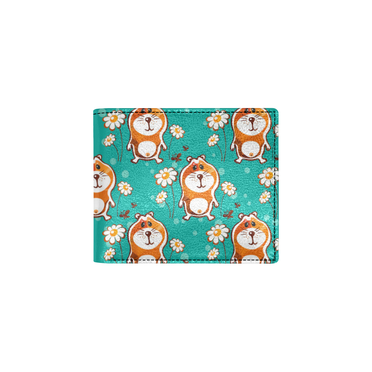 Hamster Pattern Print Design 01 Men's ID Card Wallet