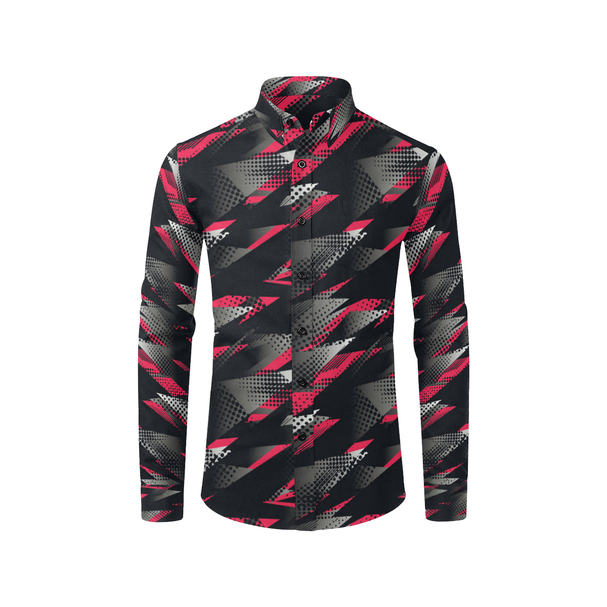 Racing Style Pattern Print Design A04 Men's Long Sleeve Shirt