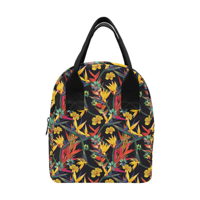 Bird Of Paradise Pattern Print Design BOP016 Insulated Lunch Bag