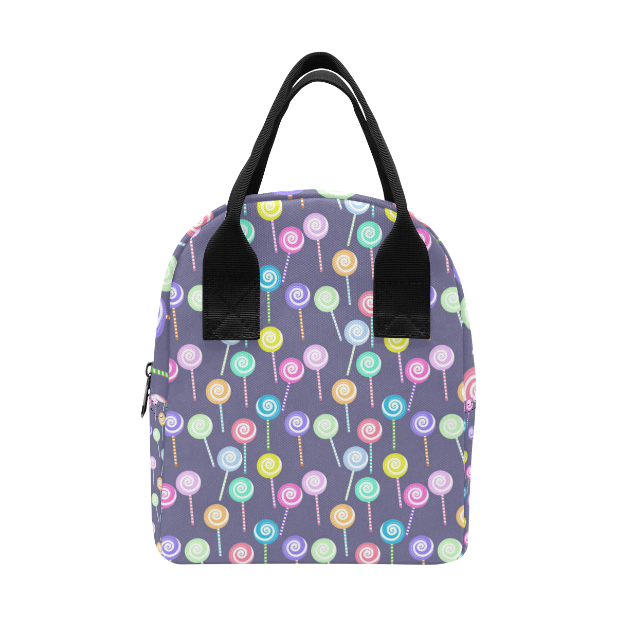 Lollipop Pattern Print Design LL03 Insulated Lunch Bag