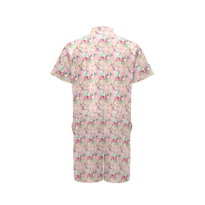 Unicorn Princess with Rose Men's Romper