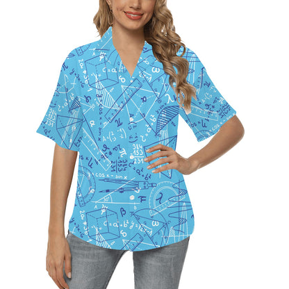 Math Pattern Print Design 02 Women's Hawaiian Shirt