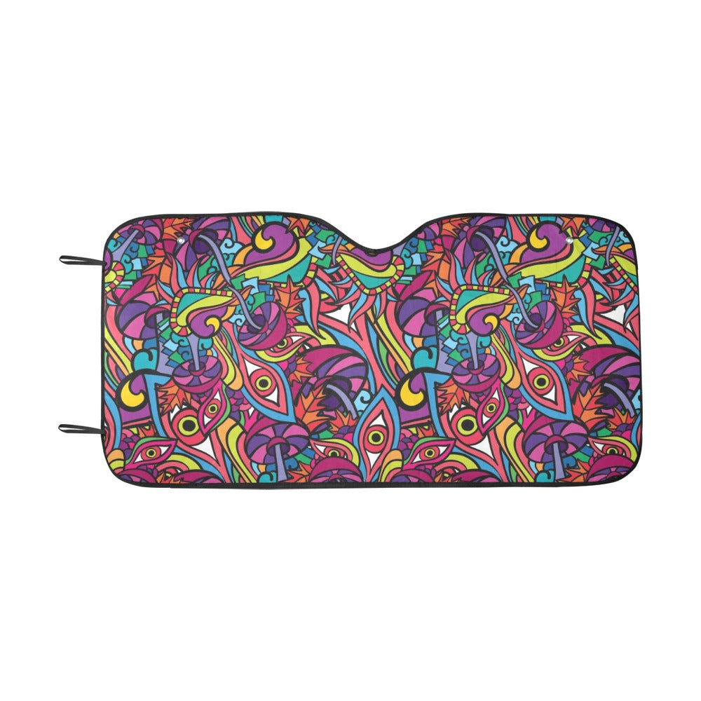 Trippy Print Design LKS302 Car front Windshield Sun Shade