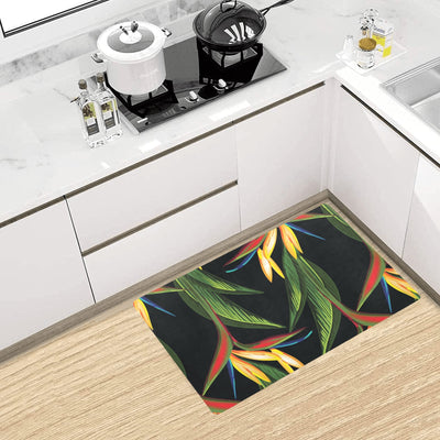 Bird Of Paradise Pattern Print Design BOP012 Kitchen Mat