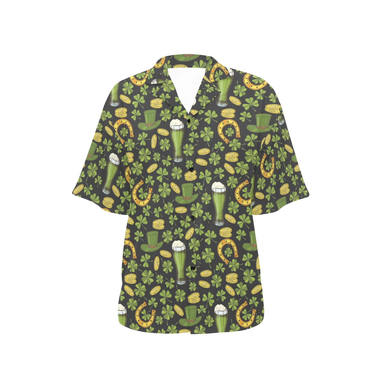 St Patricks Day Print Design LKS307 Women's Hawaiian Shirt