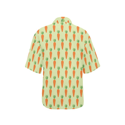 Carrot Pattern Print Design 02 Women's Hawaiian Shirt