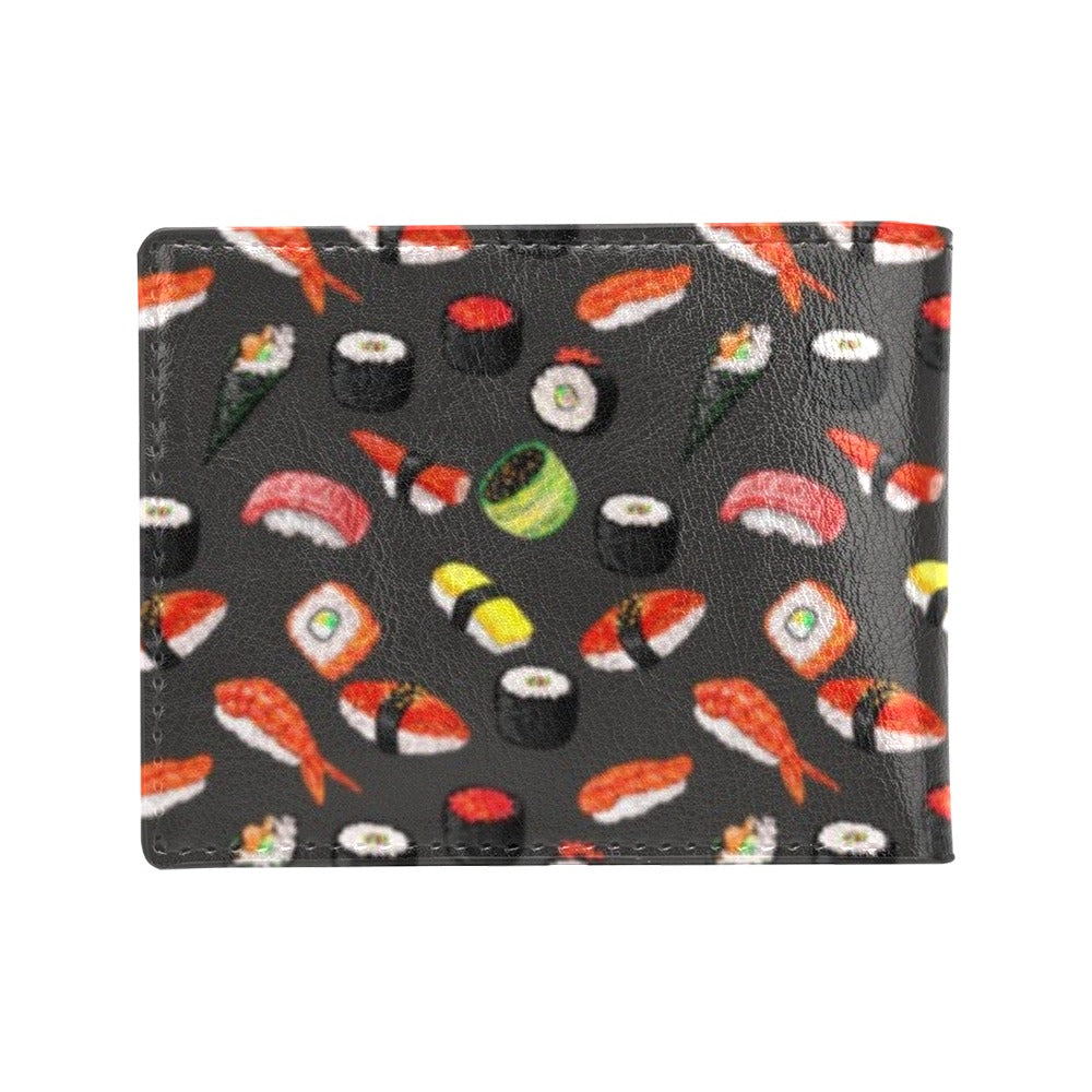 Sushi Design Print Men's ID Card Wallet