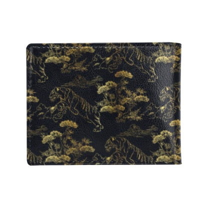 Tiger Japan Style Print Design LKS305 Men's ID Card Wallet