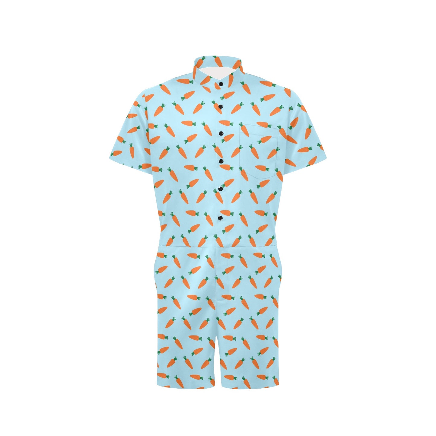 Carrot Pattern Print Design 03 Men's Romper