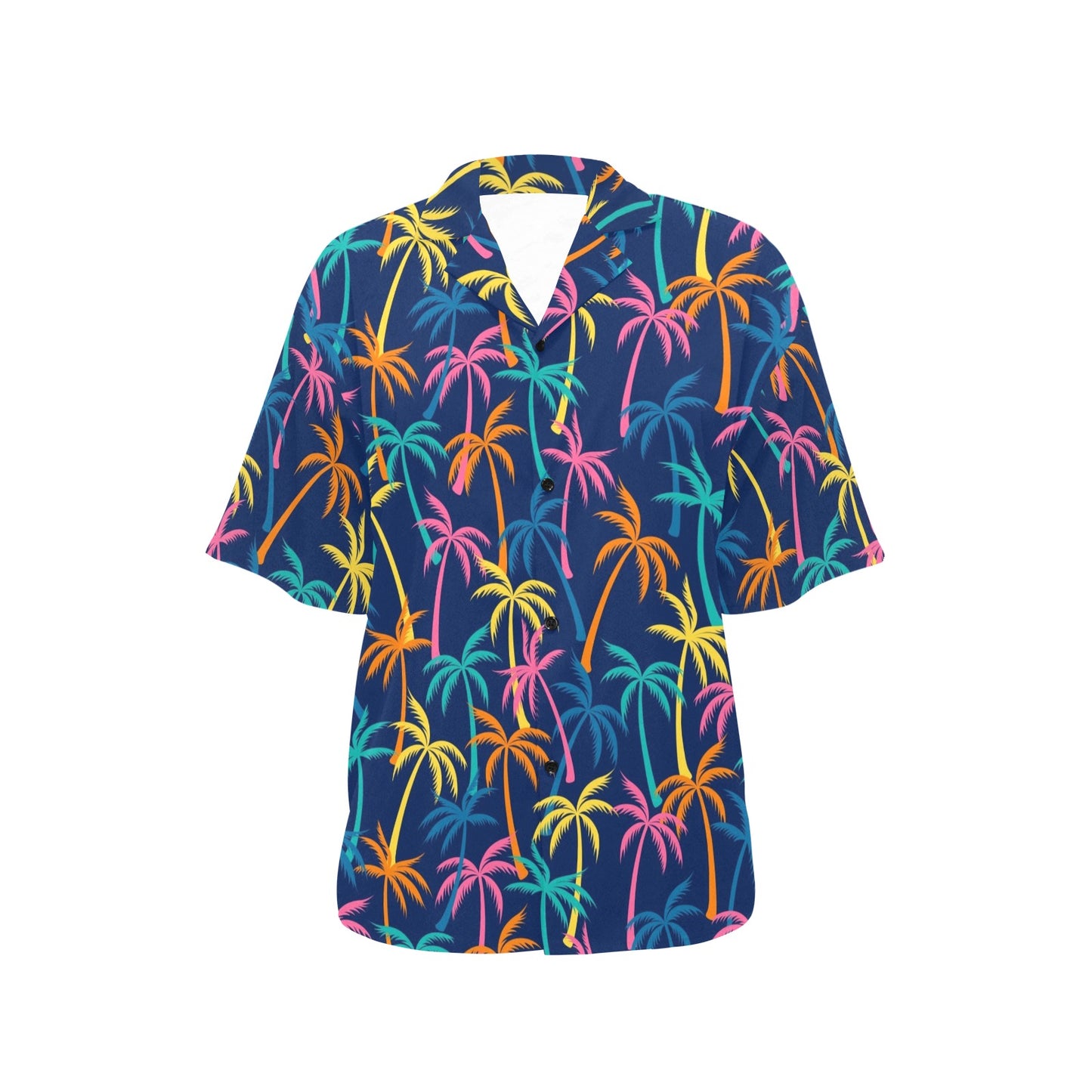 Palm Tree Pattern Print Design PT013 Women's Hawaiian Shirt