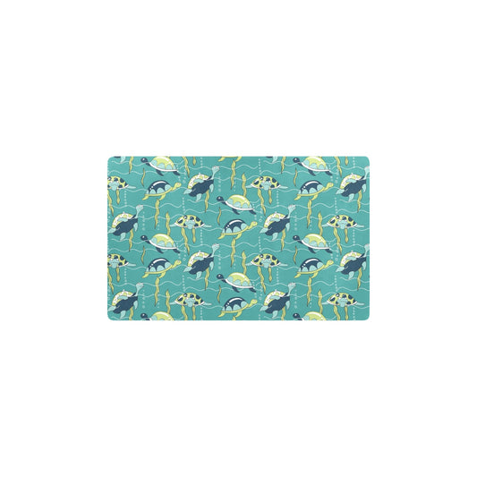 Sea Turtle Pattern Print Design T08 Kitchen Mat