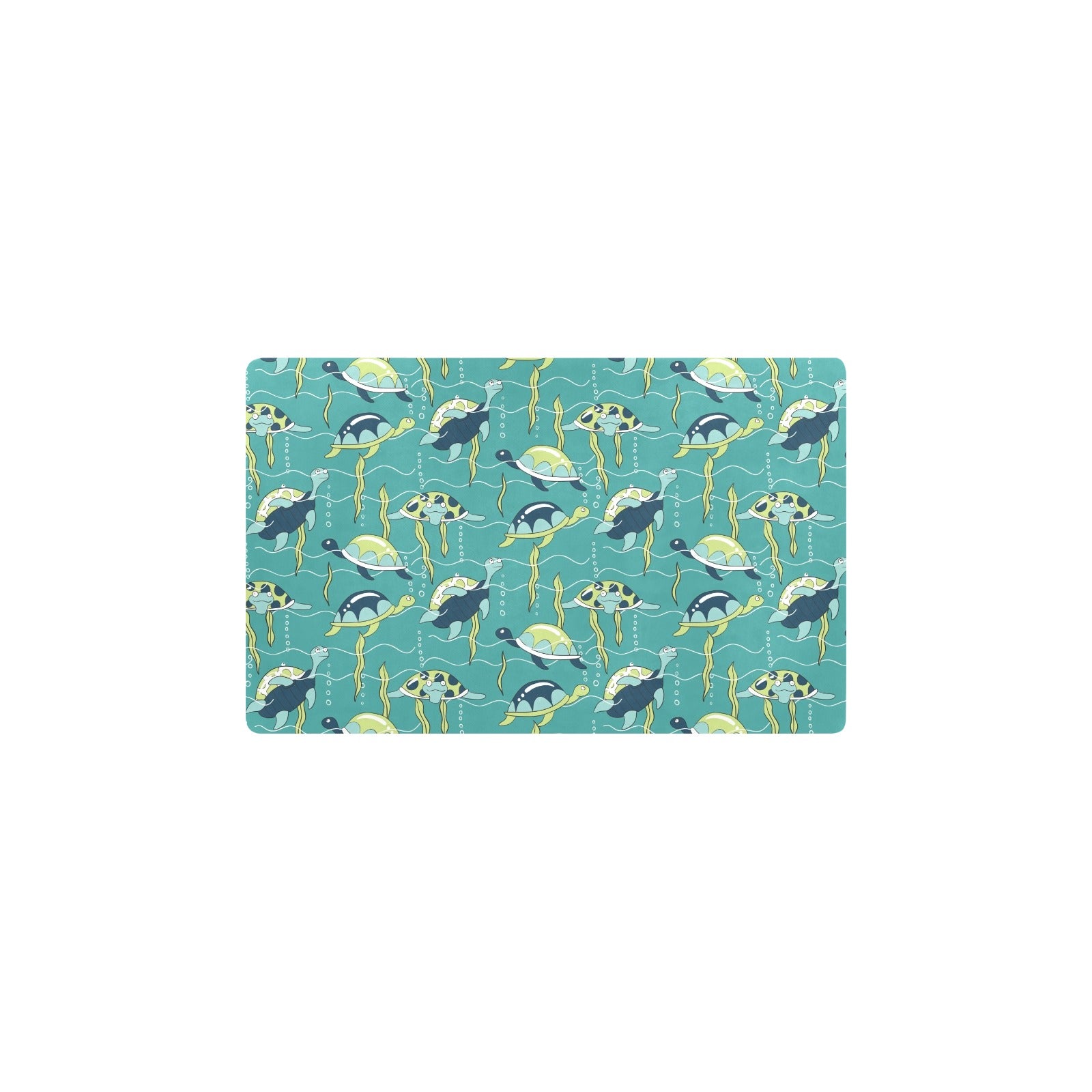 Sea Turtle Pattern Print Design T08 Kitchen Mat