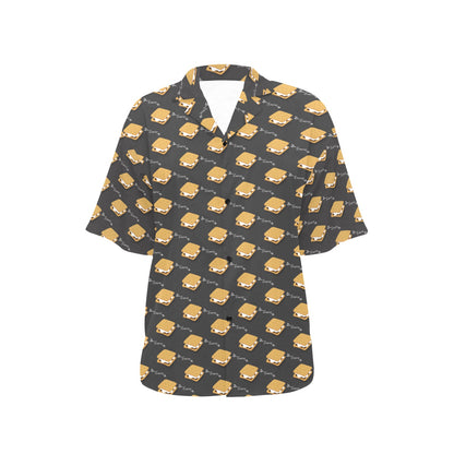 S_Mores Print Design LKS301 Women's Hawaiian Shirt