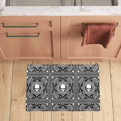 Bandana Skull Print Design LKS303 Kitchen Mat