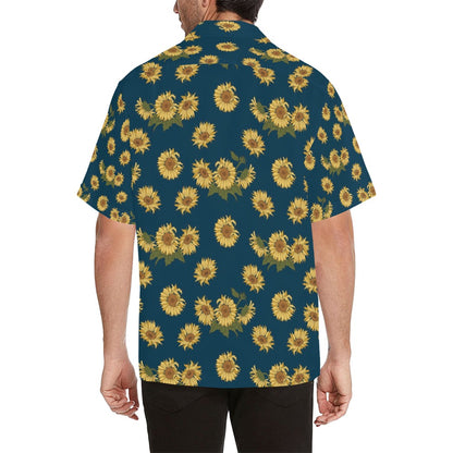 Sunflower Print Design LKS305 Men's Hawaiian Shirt