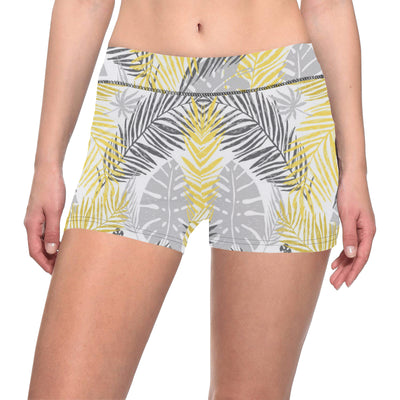 Palm Leaves Pattern Print Design PL012 Yoga Shorts