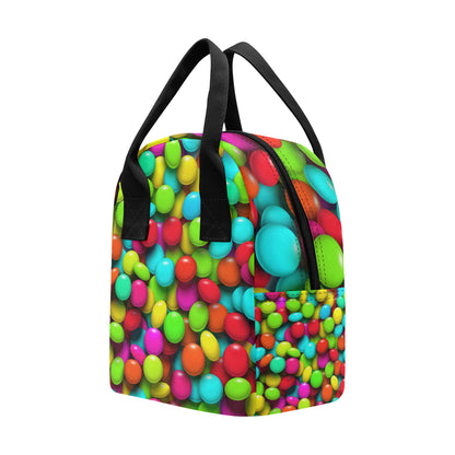 Candy Pattern Print Design CA03 Insulated Lunch Bag