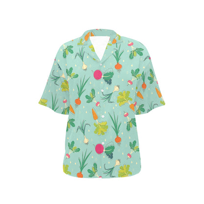Radish Pattern Print Design A01 Women's Hawaiian Shirt
