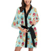 Cupcake Pattern Print Design 01 Women's Short Kimono