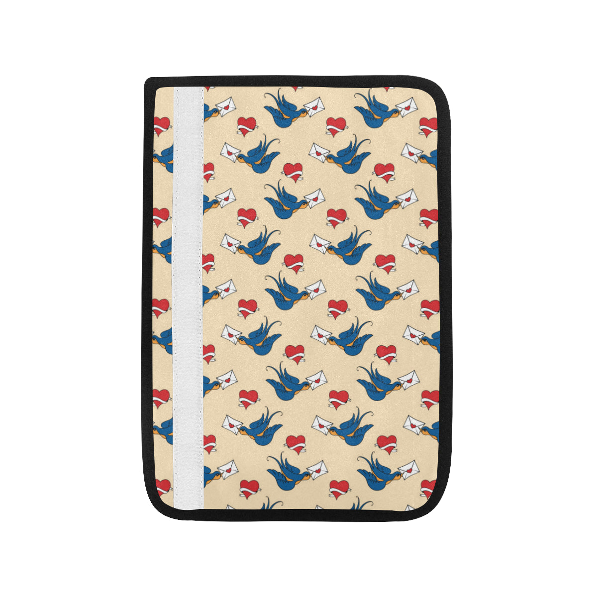 Swallow Bird Pattern Print Design 05 Car Seat Belt Cover