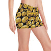 Bitcoin Pattern Print Design DO05 Yoga Shorts