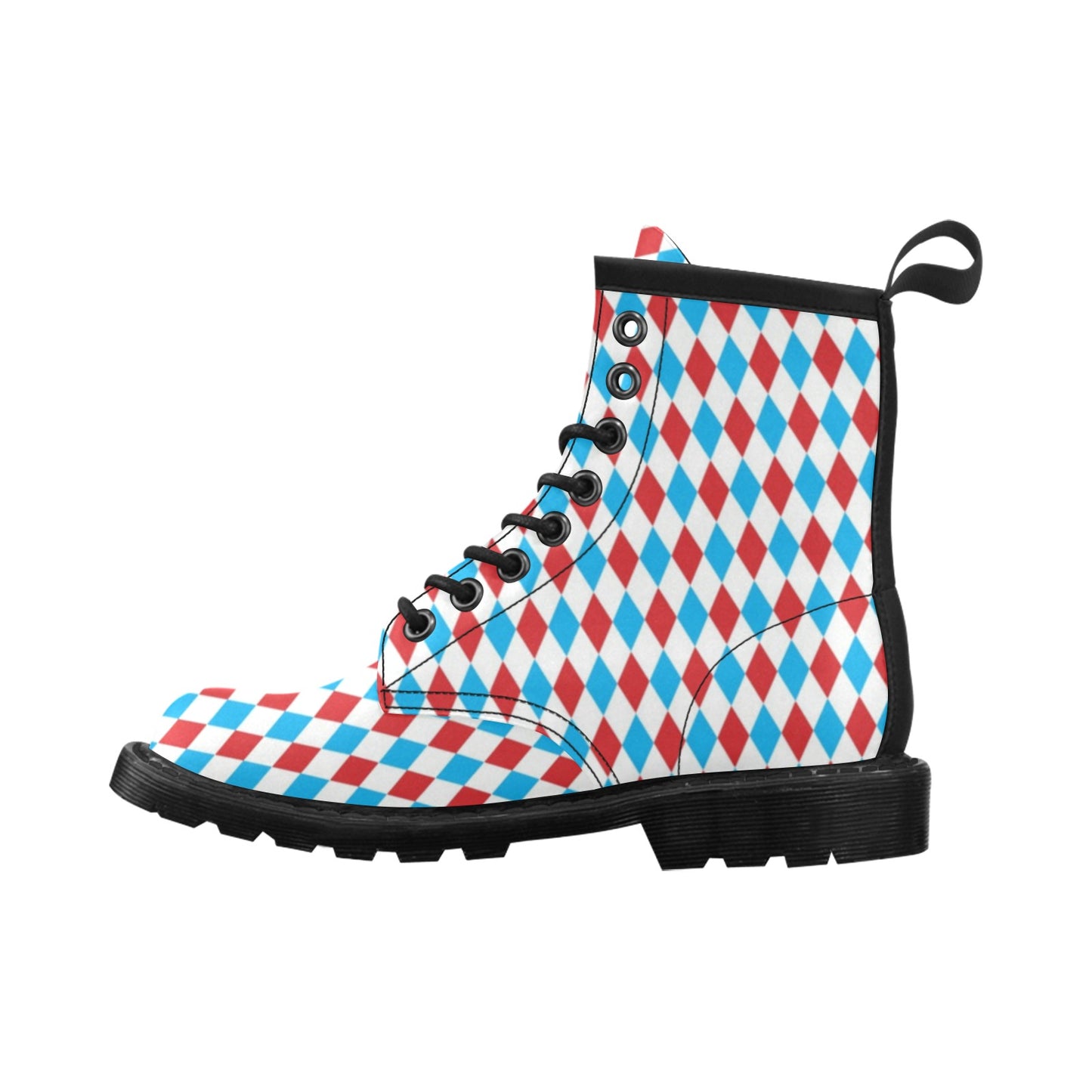 Harlequin Print Design LKS402 Women's Boots
