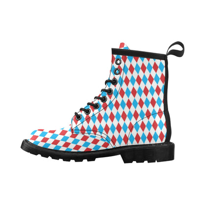 Harlequin Print Design LKS402 Women's Boots