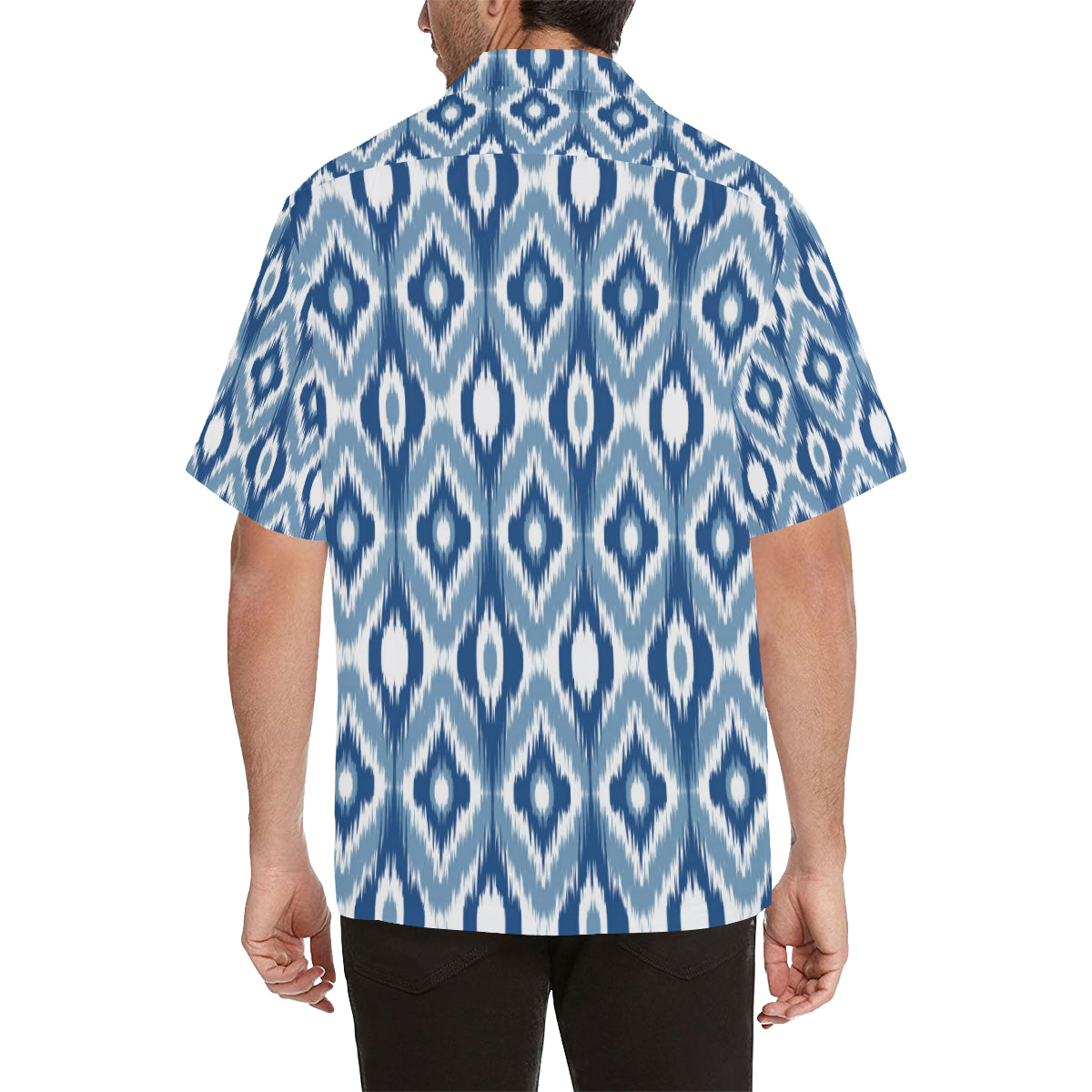 Ikat Pattern Print Design 03 Men's Hawaiian Shirt