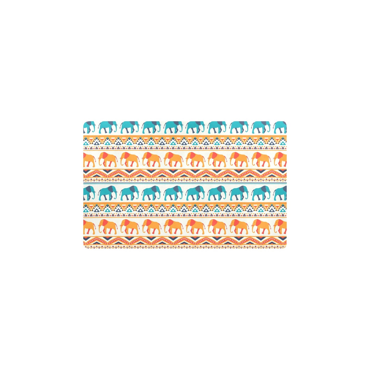 Elephant Aztec Ethnic Print Pattern Kitchen Mat