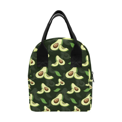 Avocado Pattern Print Design AC07 Insulated Lunch Bag