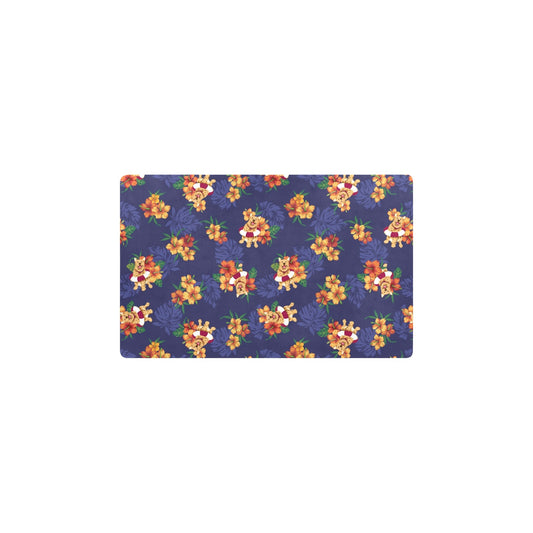 Hawaiian Themed Pattern Print Design H02 Kitchen Mat