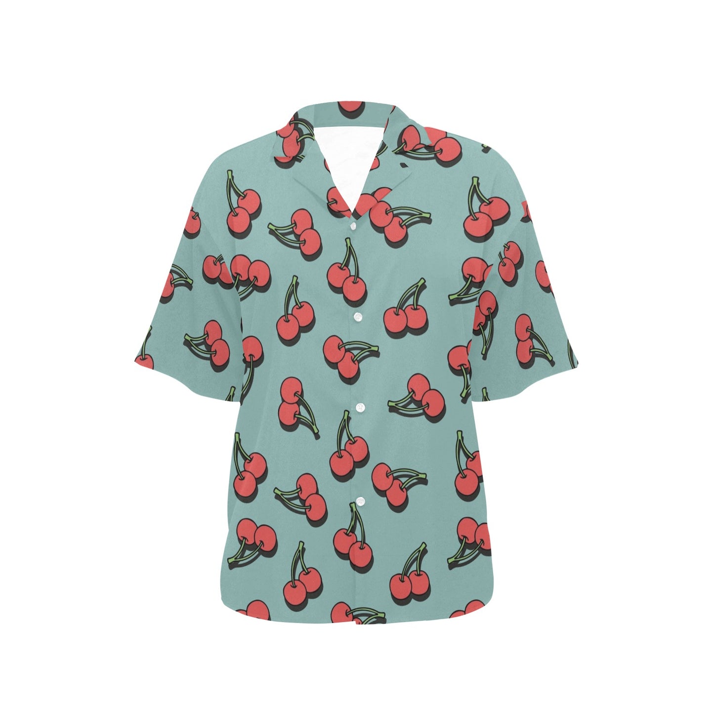 Cherry Pattern Print Design CH03 Women's Hawaiian Shirt