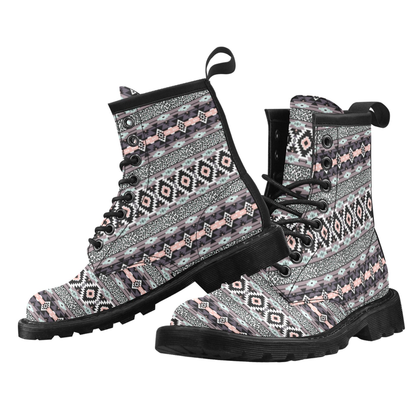 Safari Pattern Print Design LKS302 Women's Boots