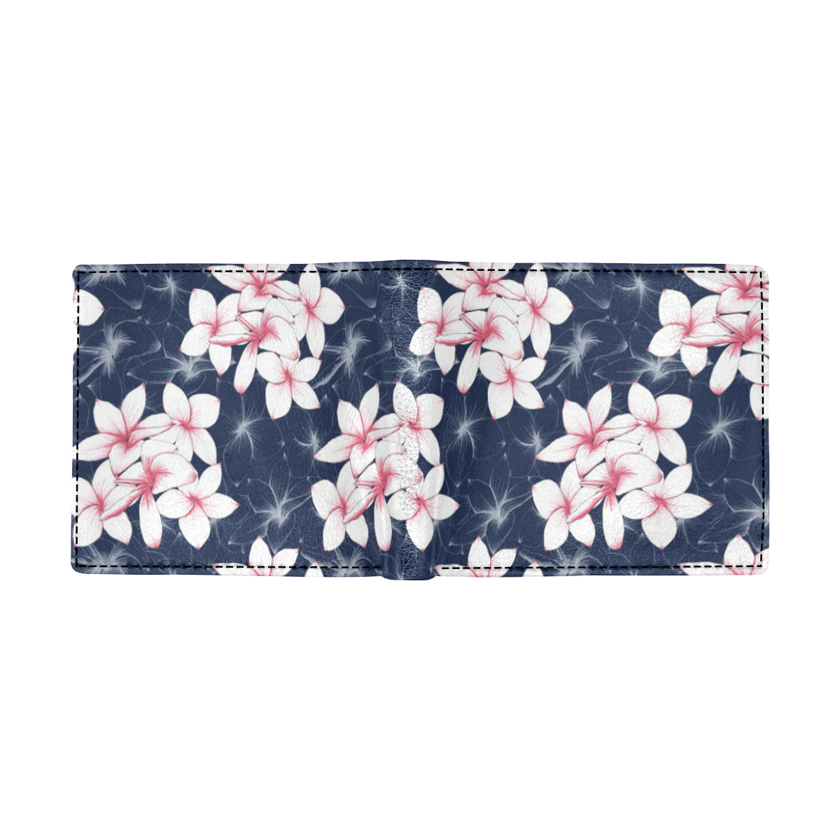 Plumeria Pattern Print Design PM017 Men's ID Card Wallet