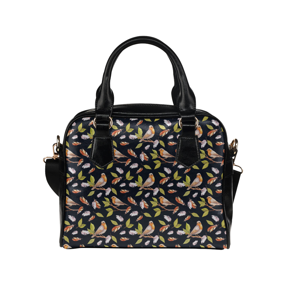 Birds Pattern Print Design 02 Shoulder Handbag