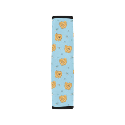 Pomeranians Pattern Print Design A03 Car Seat Belt Cover