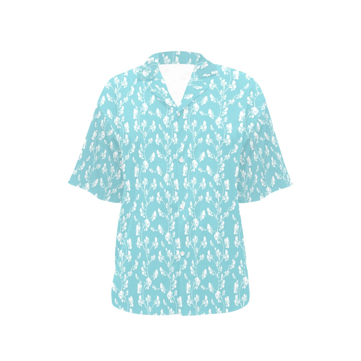 Sweet Pea Print Design LKS302 Women's Hawaiian Shirt