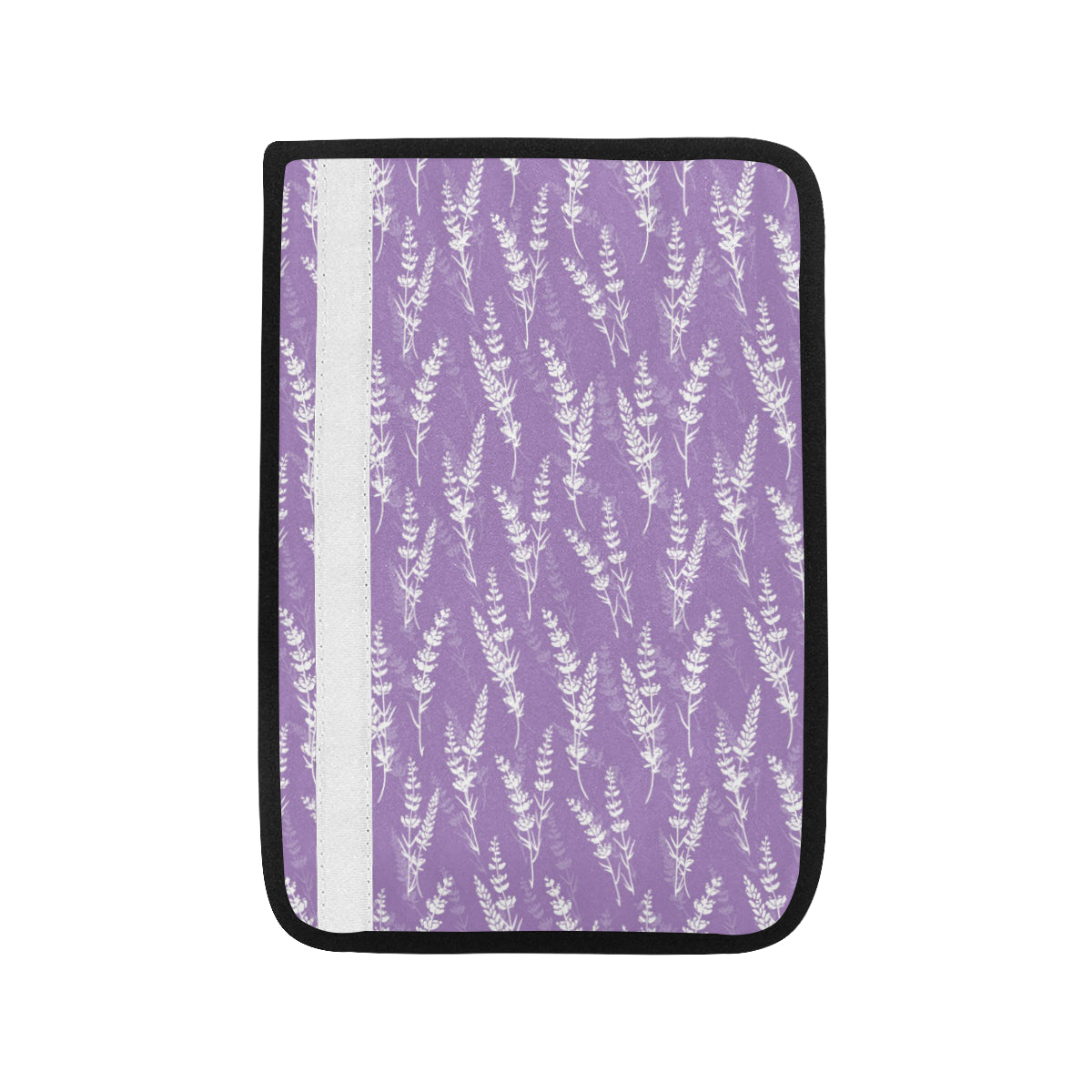 Lavender Pattern Print Design LV08 Car Seat Belt Cover