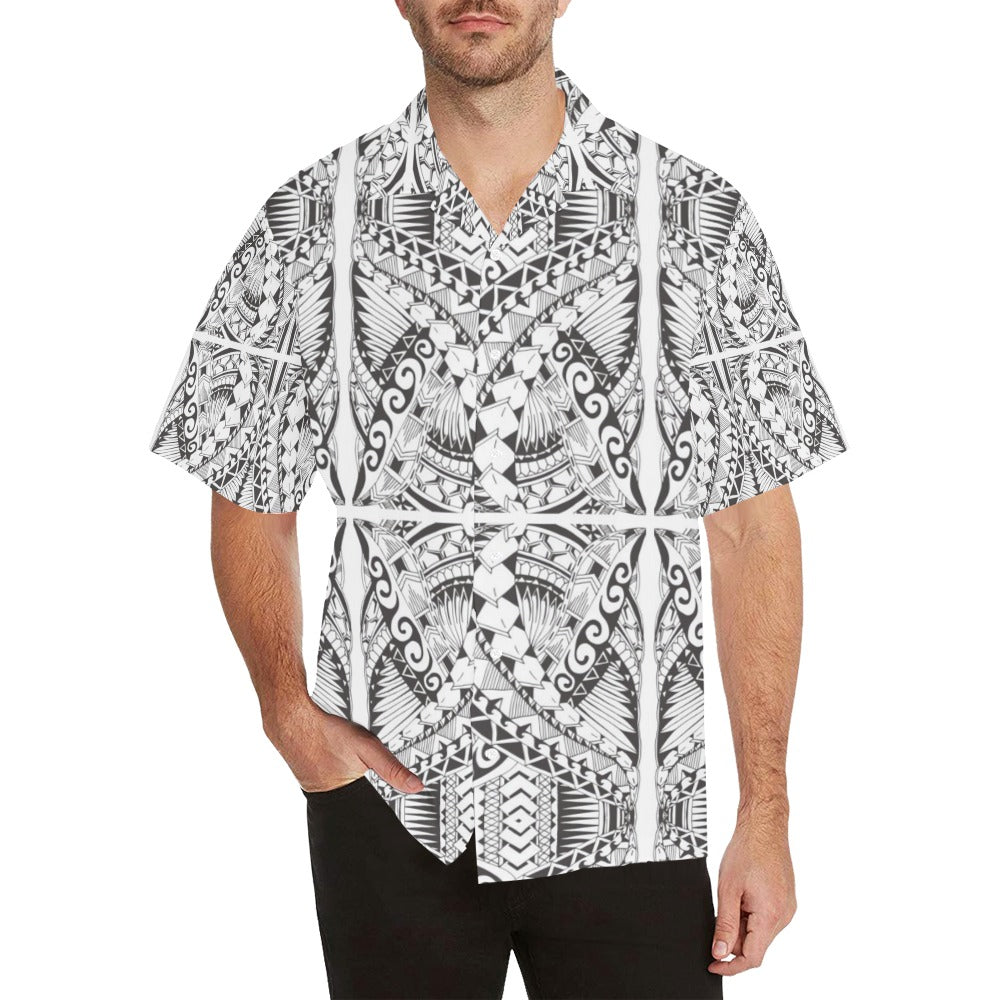 Samoan Style Print Design LKS301 Men's Hawaiian Shirt